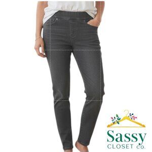 Levi Strauss Gold Label Pull‑On Skinny Jeans Black Size 12 EUC